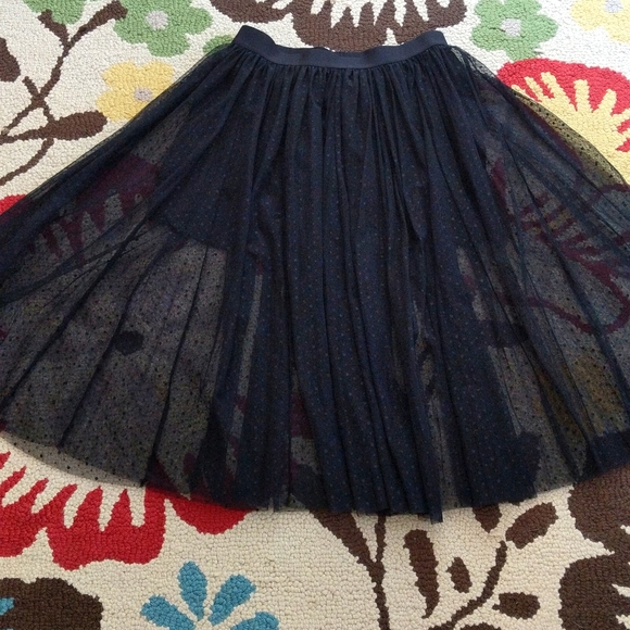 Free People Eden Dotted Tulle Skirt - Picture 5 of 9